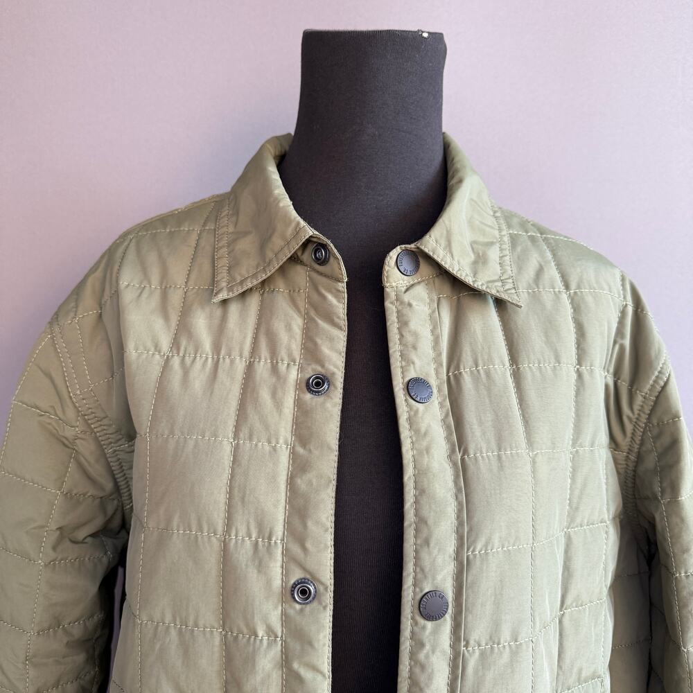 Womens Fayettechill green chore jacket - barn coat - olive - quilted - size L - Picture 9 of 11